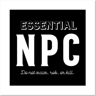 Essential NPC Funny Role Roleplaying Addict - Tabletop RPG Vault Posters and Art